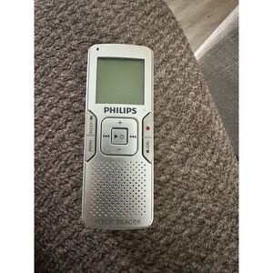 Philips Voice Tracer LFH0662 Digital Voice Recorder Silver Handheld Dictaphone